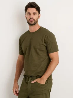 Clearance Alex Mill Standard T Shirt In Slub Cotton Ceil Blue