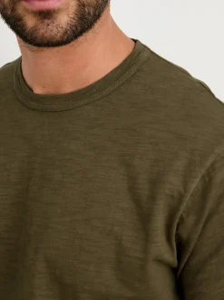 Clearance Alex Mill Standard T Shirt In Slub Cotton Ceil Blue