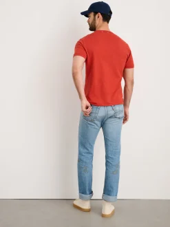 Outlet Alex Mill Standard T-Shirt In Slub Cotton Barn Red