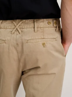 Sale Alex Mill Straight Leg Pant In Vintage Washed Chino (Long Inseam) Faded Khaki