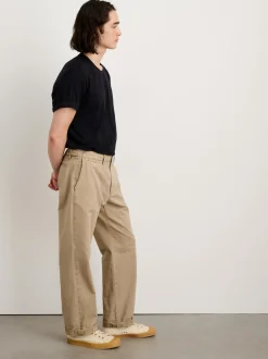 Sale Alex Mill Straight Leg Pant In Vintage Washed Chino (Long Inseam) Faded Khaki