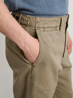 New Alex Mill Straight Leg Pant In Vintage Washed Chino Vintage Olive