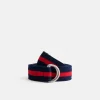 Online Alex Mill Stripe Web Belt Navy/Red