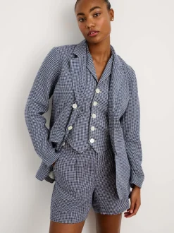 Hot Alex Mill Suit(Ish) Blazer In Mini Gingham