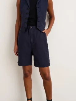 Discount Alex Mill Suit(Ish) Pull On Shorts Dark Navy