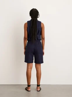 Discount Alex Mill Suit(Ish) Pull On Shorts Dark Navy