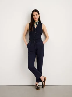 New Alex Mill Suit(Ish) Vest Dark Navy