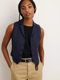 New Alex Mill Suit(Ish) Vest Dark Navy