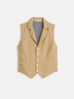Discount Alex Mill Suitish Vest In Drapey Twill Vintage Khaki