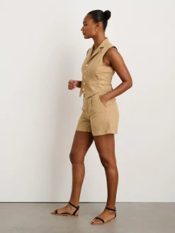 Sale Alex Mill Suitish Vest In Drapey Twill Vintage Khaki
