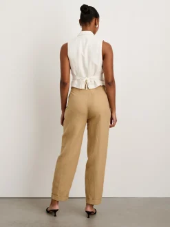Hot Alex Mill Suitish Vest In Drapey Twill Ecru