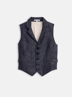 Hot Alex Mill Suitish Vest In Linen Herringbone
