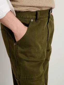 New Alex Mill The Painter Pant In Recycled Denim Military Olive