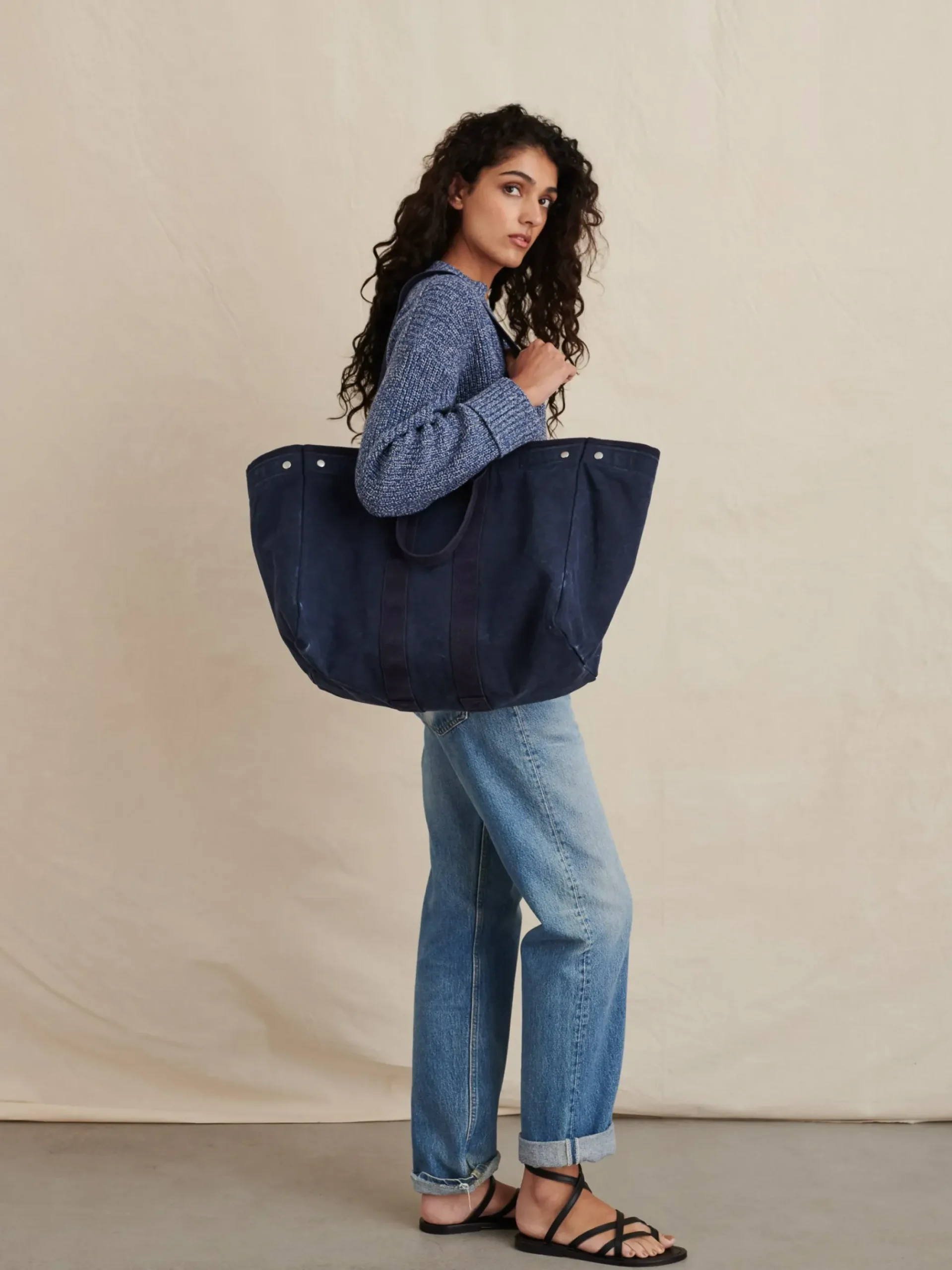 Clearance Alex Mill The Perfect Weekend Tote Navy