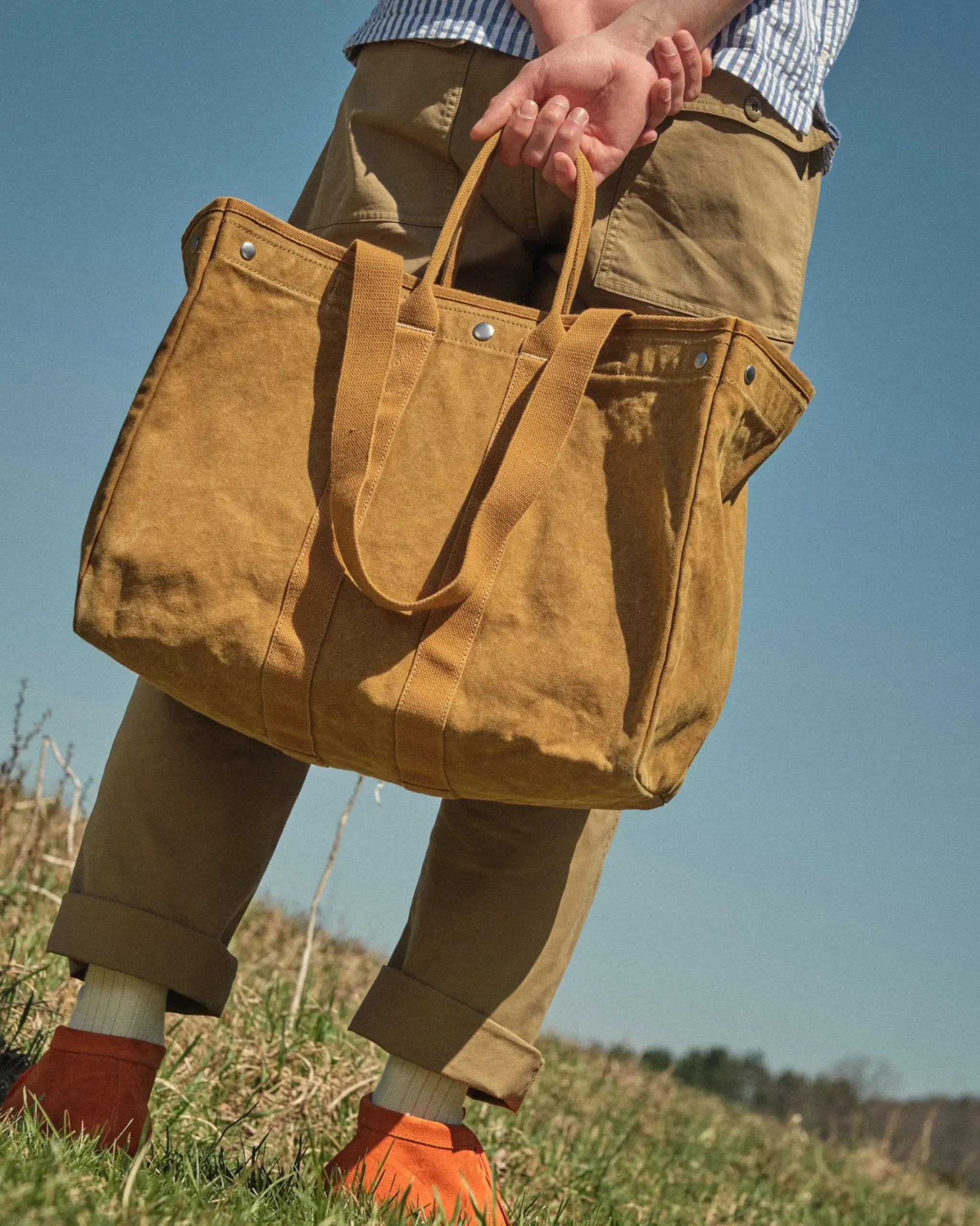 Hot Alex Mill The Perfect Weekend Tote Golden Khaki