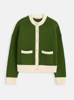 Hot Alex Mill Tipped Nico Cardigan Leaf/Ivory