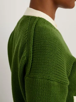Hot Alex Mill Tipped Nico Cardigan Leaf/Ivory