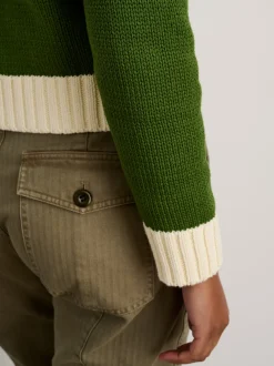 Hot Alex Mill Tipped Nico Cardigan Leaf/Ivory