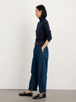 Hot Alex Mill Turtleneck In 40S Jersey Dark Navy