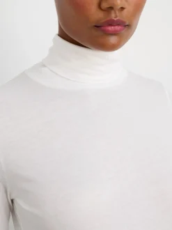 New Alex Mill Turtleneck In 40S Jersey White