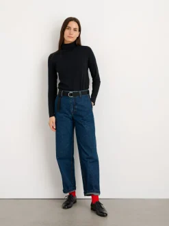Clearance Alex Mill Turtleneck In 40S Jersey Black