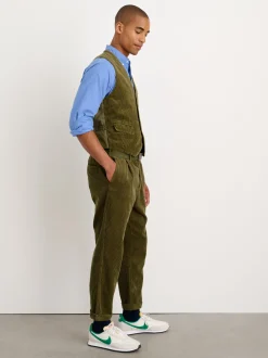 Outlet Alex Mill Vest In Rugged Corduroy Dark Olive