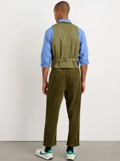 Outlet Alex Mill Vest In Rugged Corduroy Dark Olive