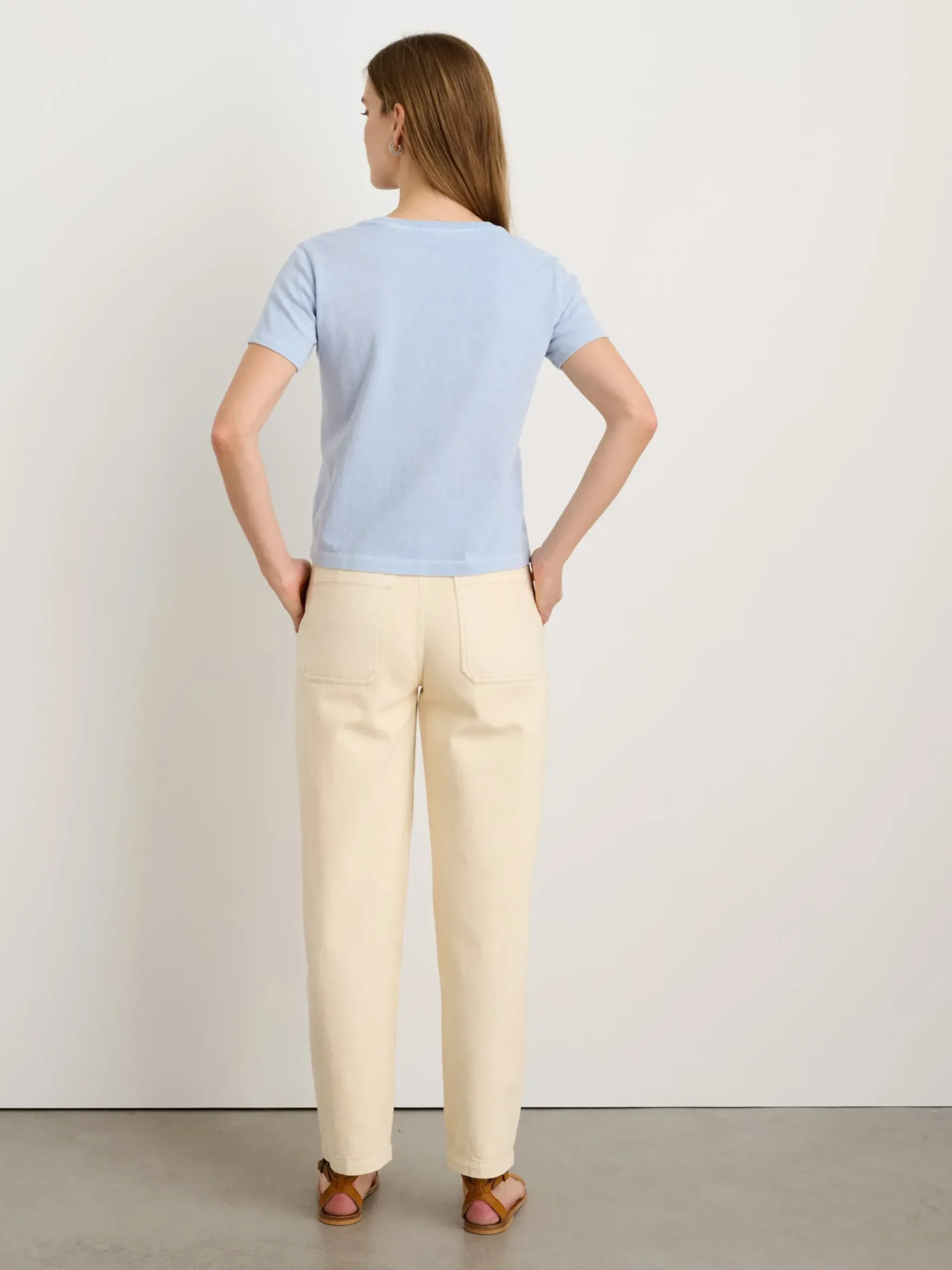 Outlet Alex Mill Vintage Wash Crewneck Tee Calm Blue