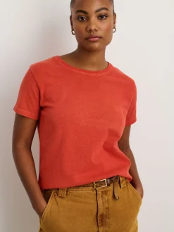 Sale Alex Mill Vintage Wash Crewneck Tee Chili