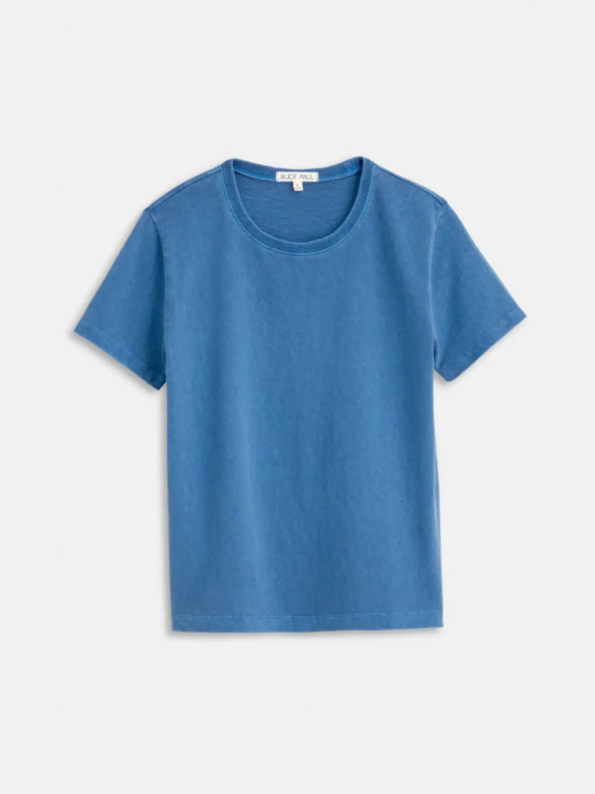 Discount Alex Mill Vintage Wash Crewneck Tee Cobalt