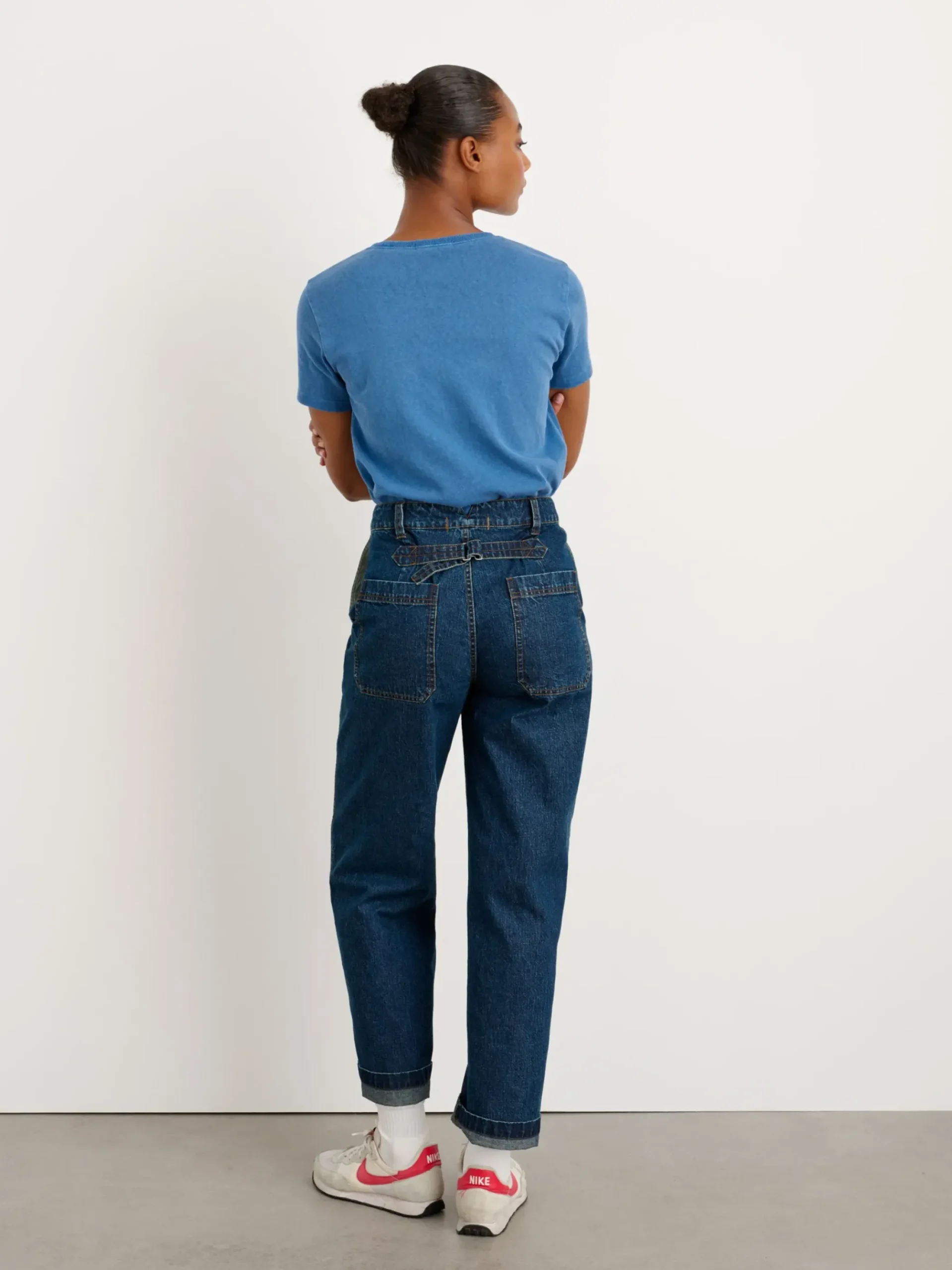 Discount Alex Mill Vintage Wash Crewneck Tee Cobalt