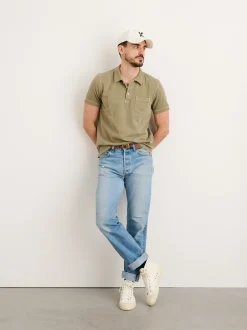 Fashion Alex Mill Vintage Wash Polo Bay Leaf