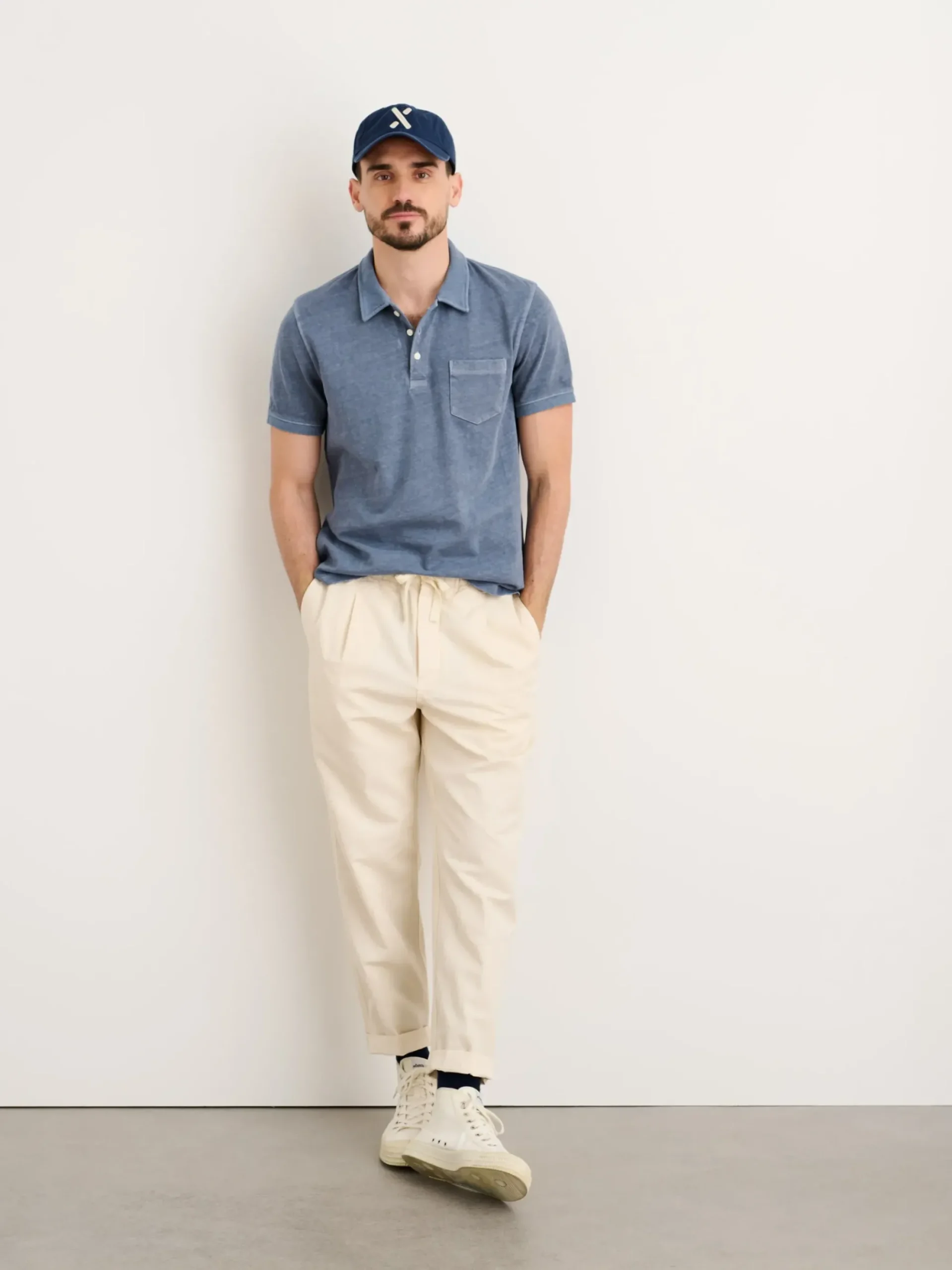 Best Alex Mill Vintage Wash Polo Faded Blue