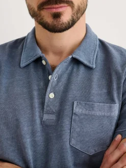 Best Alex Mill Vintage Wash Polo Faded Blue