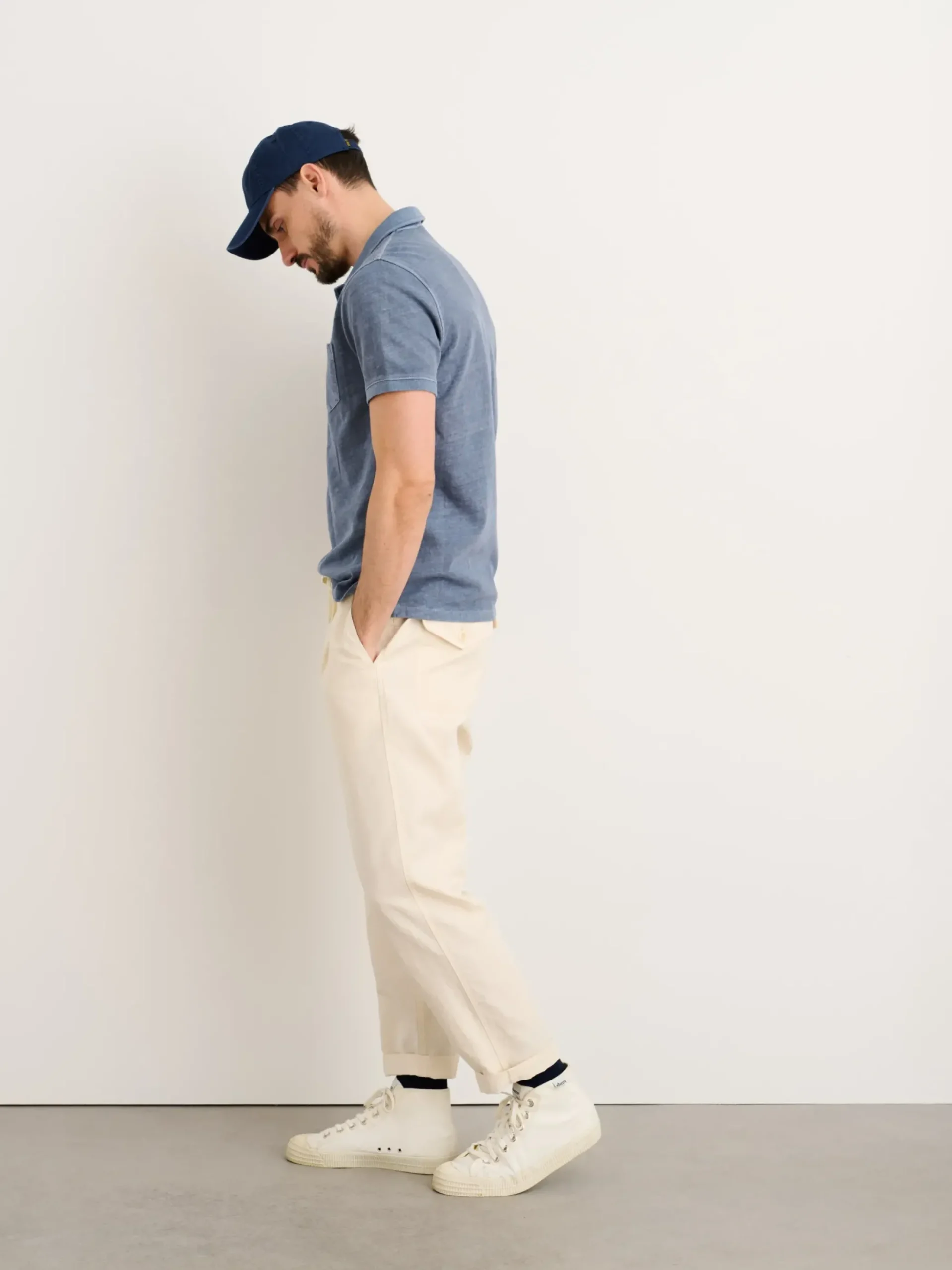 Best Alex Mill Vintage Wash Polo Faded Blue