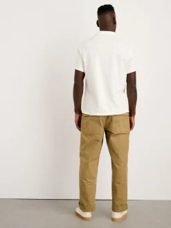 New Alex Mill Vintage Wash Polo Off White