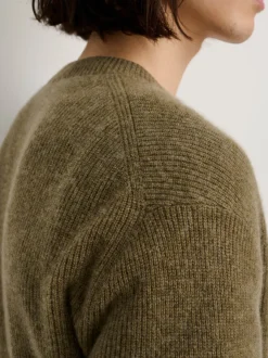 Fashion Alex Mill V-Neck Sweater In Lightweight Cashmere Heather Olive