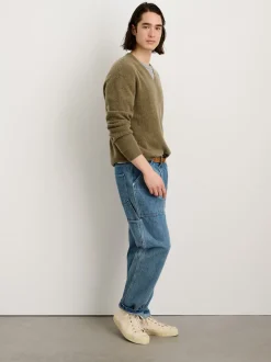 Fashion Alex Mill V-Neck Sweater In Lightweight Cashmere Heather Olive