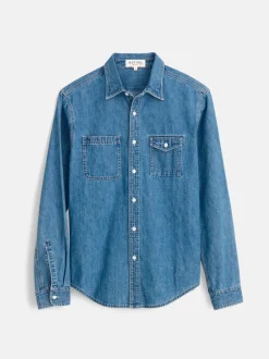 Clearance Alex Mill Work Shirt In Washed Denim