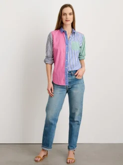 Outlet Alex Mill Wyatt Shirt In Mixed Stripe