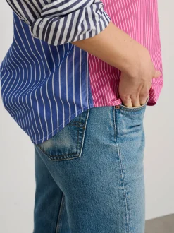 Outlet Alex Mill Wyatt Shirt In Mixed Stripe