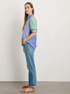 Outlet Alex Mill Wyatt Shirt In Mixed Stripe