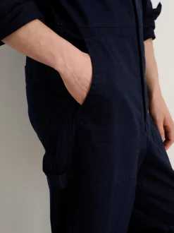 Best Alex Mill Zip Jumpsuit In Herringbone Dark Navy