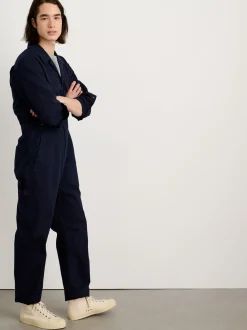 Best Alex Mill Zip Jumpsuit In Herringbone Dark Navy
