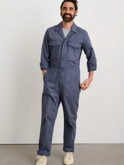 Best Alex Mill Zip Jumpsuit In Herringbone Storm Blue