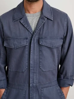 Best Alex Mill Zip Jumpsuit In Herringbone Storm Blue